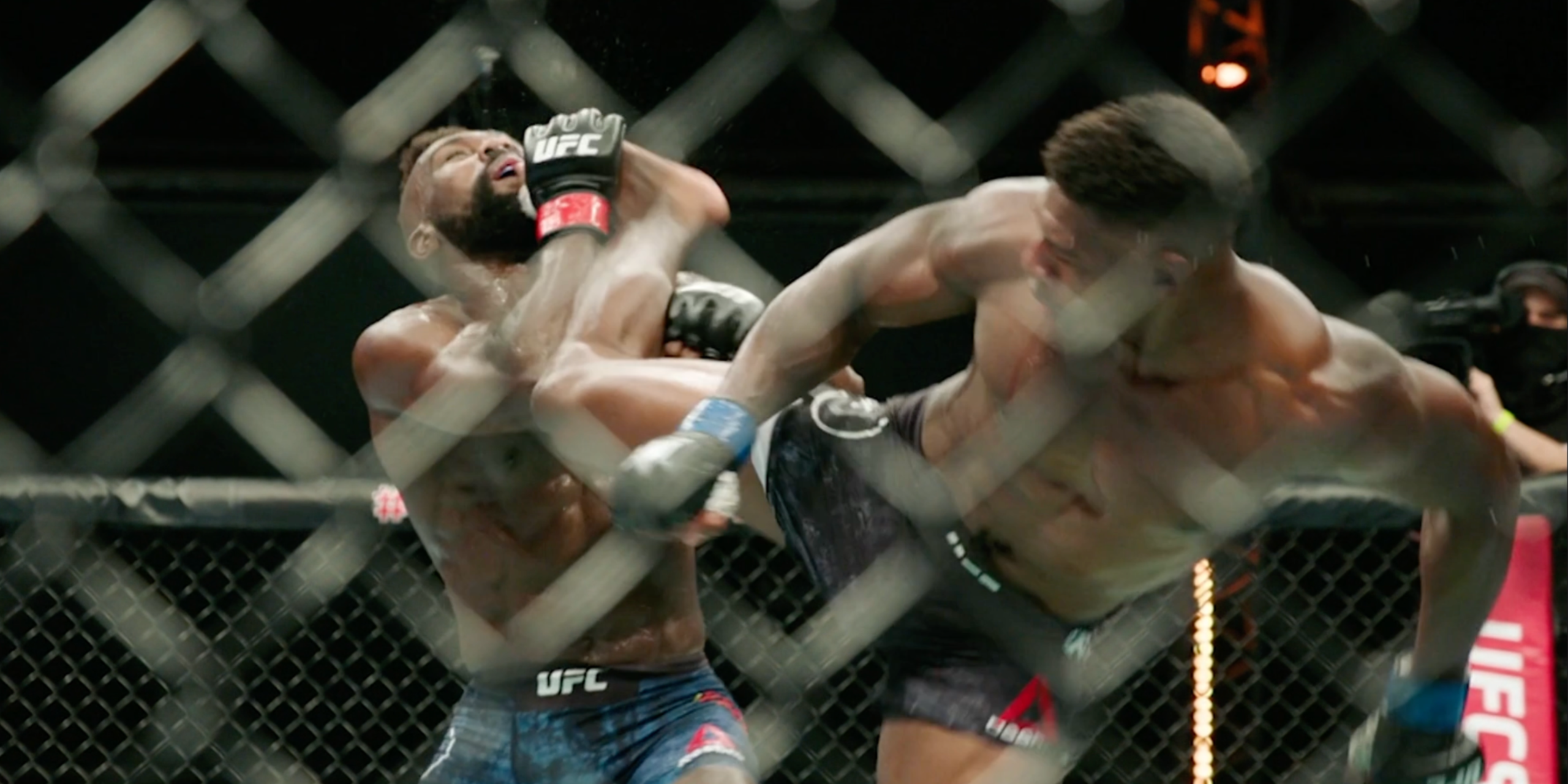 Joaquin Buckley delivered his final kick at UFC 255, becoming one of the most memorable finishes in middleweight history. Screengrab / UFC YouTube Channel
